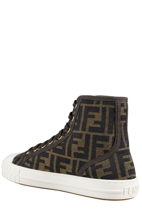 sneaker boots fendi|fendi designer high top sneakers.